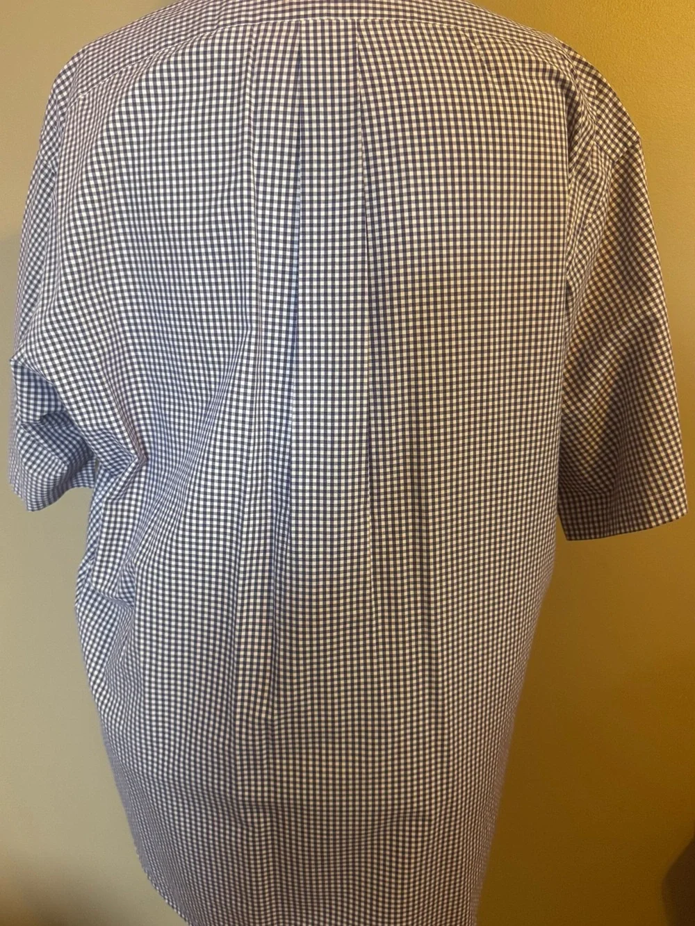 Ralph Lauren Purple Gingham Short-Sleeve Polo Shirt “Blake” Large